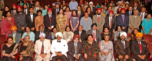 Members of the Sikh Heritage Foundation, major funders of the exhibit.